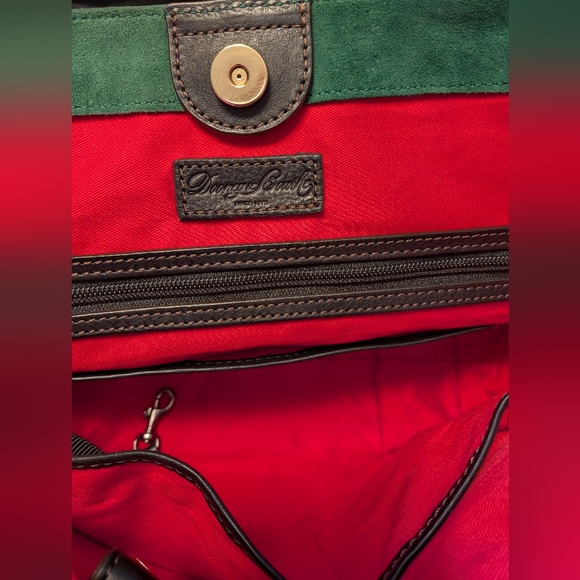 Dooney & Burke SMALL Russel Tote Florentine Leather in Black - EUC - Picture 7 of 9